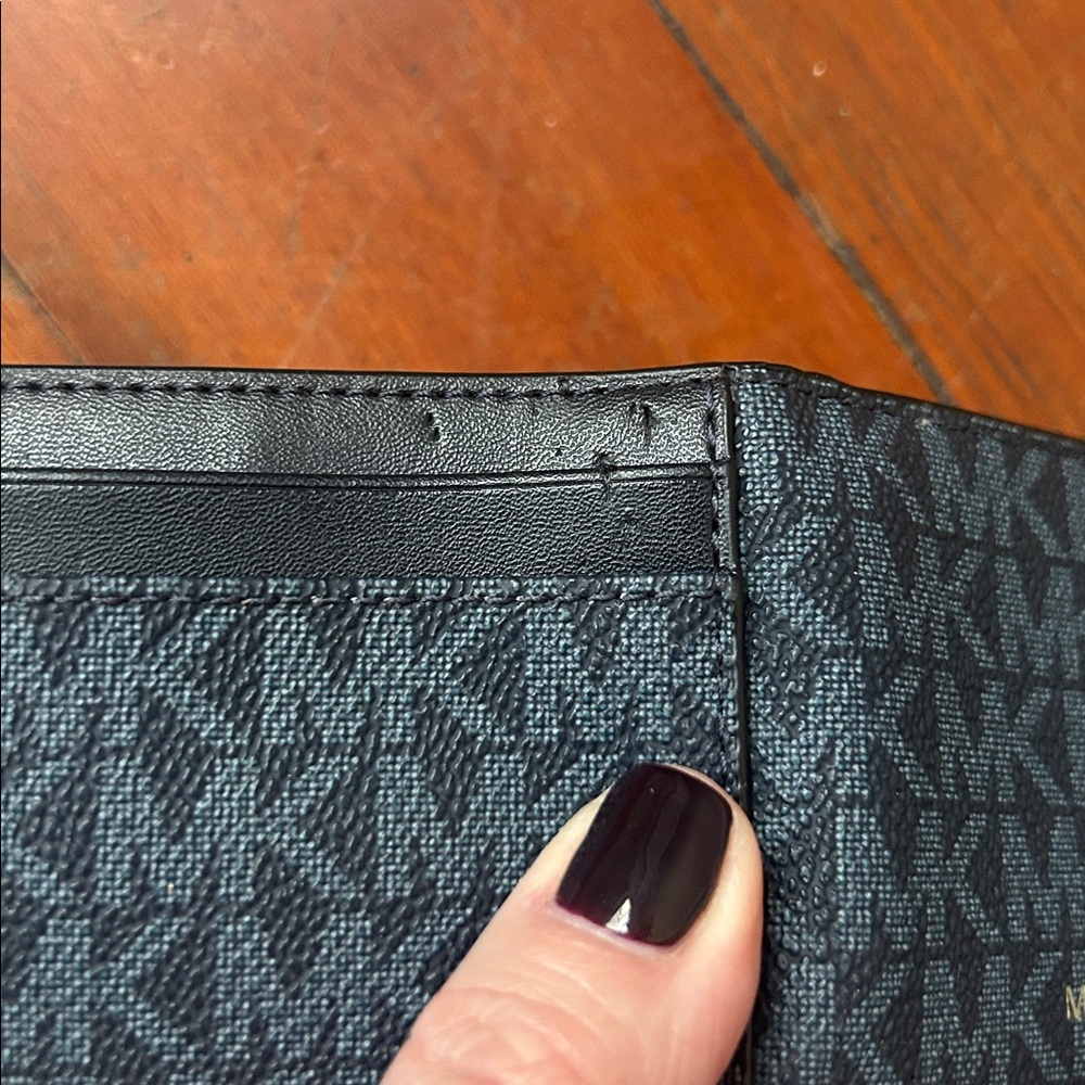Michael Kors Cooper Compact ID Wallet in Admiral Blue - Picture 9 of 9